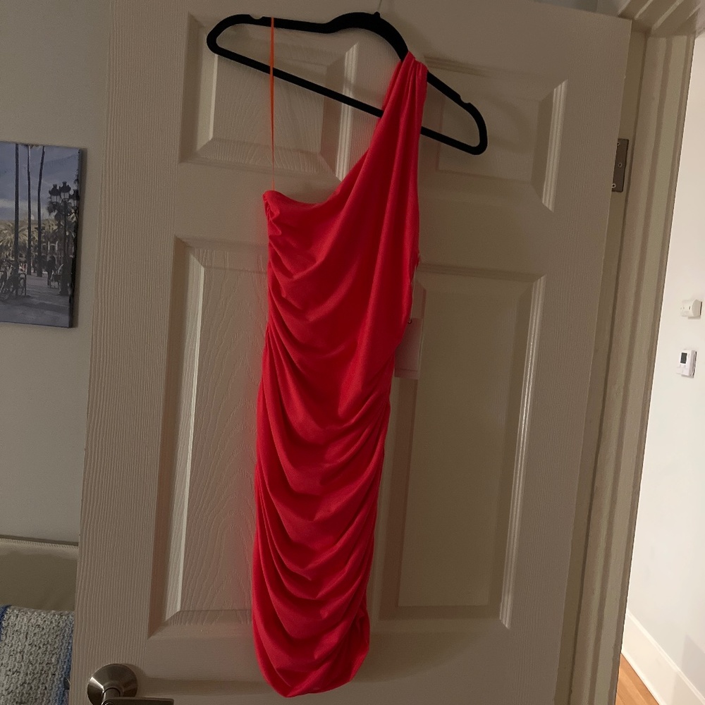 NWT Good American One-Shoulder Mini Dress